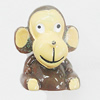 Resin Cabochons, No-Hole Jewelry findings, Monkey 24x30mm, Sold by Bag