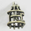 Pendant, Zinc Alloy Jewelry Findings, 12x17mm, Sold by Bag