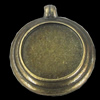 Zinc Alloy Pendant Settings, Outside diameter:26x29mm, Interior diameter:18mm, Sold by Bag