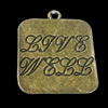 Pendant, Zinc Alloy Jewelry Findings, 23x30mm, Sold by Bag