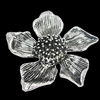 Pendant, Zinc Alloy Jewelry Findings, Flower 52x55mm, Sold by Bag