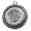 Pendant, Zinc Alloy Jewelry Findings, 34x38mm, Sold by Bag