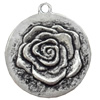 Pendant, Zinc Alloy Jewelry Findings, 32x37mm, Sold by Bag