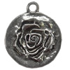 Pendant, Zinc Alloy Jewelry Findings, 26x25mm, Sold by Bag