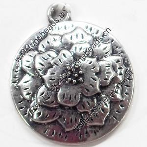 Pendant, Zinc Alloy Jewelry Findings, 21x25mm, Sold by Bag