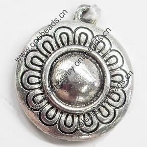 Pendant, Zinc Alloy Jewelry Findings, 20x22mm, Sold by Bag