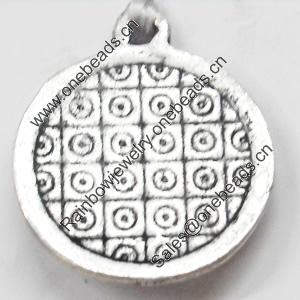 Pendant, Zinc Alloy Jewelry Findings, 18x20mm, Sold by Bag