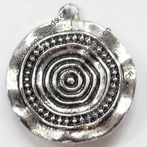 Pendant, Zinc Alloy Jewelry Findings, 22x25mm, Sold by Bag