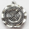 Pendant, Zinc Alloy Jewelry Findings, 22x25mm, Sold by Bag