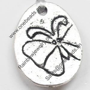 Pendant, Zinc Alloy Jewelry Findings, 16x21mm, Sold by Bag