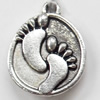 Pendant, Zinc Alloy Jewelry Findings, 17x21mm, Sold by Bag