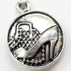 Pendant, Zinc Alloy Jewelry Findings, 17x21mm, Sold by Bag