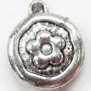 Pendant, Zinc Alloy Jewelry Findings, 16x18mm, Sold by Bag