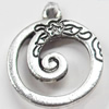 Pendant, Zinc Alloy Jewelry Findings, 18x20mm, Sold by Bag