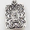 Pendant, Zinc Alloy Jewelry Findings, 13x20mm, Sold by Bag