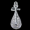 Pendant Setting Zinc Alloy Jewelry Findings, 12x35mm, Sold by Bag