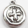 Pendant, Zinc Alloy Jewelry Findings, 15x18mm, Sold by Bag