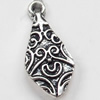 Pendant, Zinc Alloy Jewelry Findings, 10x22mm, Sold by Bag