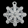 Pendant Setting Zinc Alloy Jewelry Findings, 22x25mm, Sold by Bag