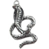 Pendant, Zinc Alloy Jewelry Findings, Snake, 18x33mm, Sold by Bag
