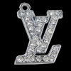 Pendant Setting Zinc Alloy Jewelry Findings, 17x24mm, Sold by Bag