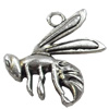 Pendant, Zinc Alloy Jewelry Findings, 22x23mm, Sold by Bag