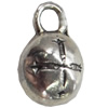 Pendant, Zinc Alloy Jewelry Findings, 9x14mm, Sold by Bag