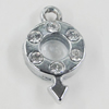 Pendant Setting Zinc Alloy Jewelry Findings, 10x17mm, Sold by Bag