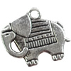 Pendant, Zinc Alloy Jewelry Findings, elephant, 20x18mm, Sold by Bag