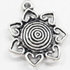 Pendant, Zinc Alloy Jewelry Findings, 20x25mm, Sold by Bag