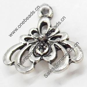 Pendant, Zinc Alloy Jewelry Findings, 20x19mm, Sold by Bag