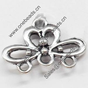 Connector, Zinc Alloy Jewelry Findings, 19x12mm, Sold by Bag