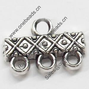 Connector, Zinc Alloy Jewelry Findings, 15x10mm, Sold by Bag