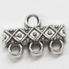 Connector, Zinc Alloy Jewelry Findings, 15x10mm, Sold by Bag