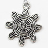 Pendant, Zinc Alloy Jewelry Findings, 18x20mm, Sold by Bag