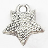 Pendant, Zinc Alloy Jewelry Findings, Star, 14x15mm, Sold by Bag