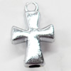 Pendant, Zinc Alloy Jewelry Findings, Cross, 14x22mm, Sold by Bag