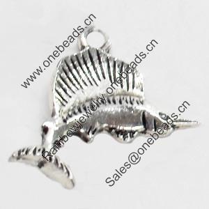 Pendant, Zinc Alloy Jewelry Findings, 22x14mm, Sold by Bag