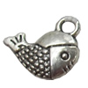 Pendant, Zinc Alloy Jewelry Findings, Fish, 13x11mm, Sold by Bag  