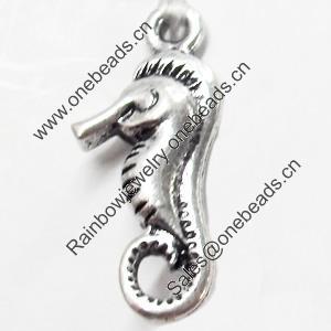 Pendant, Zinc Alloy Jewelry Findings, 10x23mm, Sold by Bag  