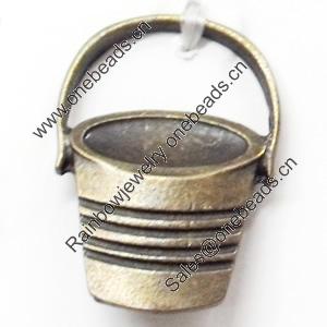 Pendant, Zinc Alloy Jewelry Findings, 18x26mm, Sold by Bag  