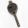 Pendant, Zinc Alloy Jewelry Findings, 10x30mm, Sold by Bag  