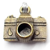 Pendant, Zinc Alloy Jewelry Findings, 15x15mm, Sold by Bag  