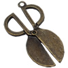 Pendant, Zinc Alloy Jewelry Findings, scissors, 19x36mm, Sold by Bag  