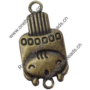 Connector, Zinc Alloy Jewelry Findings, 18x38mm, Sold by Bag  