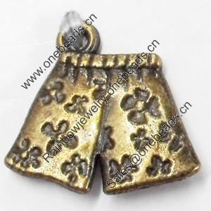 Pendant, Zinc Alloy Jewelry Findings, 17x16mm, Sold by Bag  