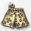 Pendant, Zinc Alloy Jewelry Findings, 17x16mm, Sold by Bag  