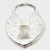 Pendant, Zinc Alloy Jewelry Findings, Heart, 13x20mm, Sold by Bag  