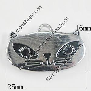 Pendant Setting Zinc Alloy Jewelry Findings, 16x25mm, Sold by Bag