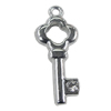 Pendant Setting Zinc Alloy Jewelry Findings, 11x26mm, Sold by Bag